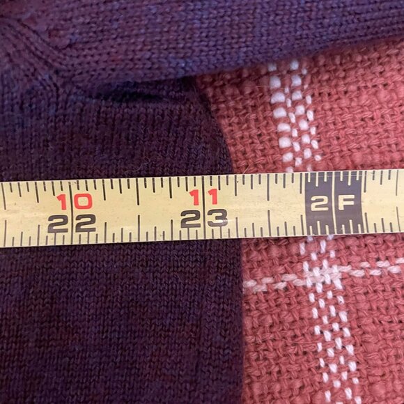 JOSEPH ABBOUD sweater 100% MERINO burgundy, size XXL - Picture 3 of 9